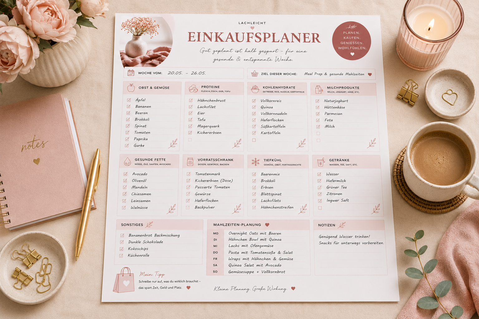 Einkaufsplaner PDF zum Ausdrucken | Lachleicht – Bild 7