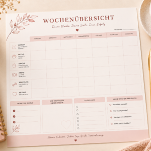 Wochenübersicht PDF zum Ausdrucken | Lachleicht