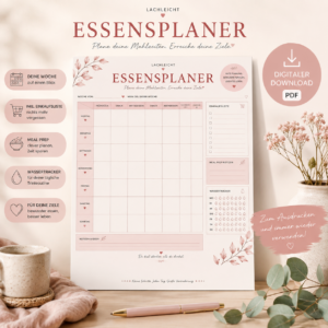 Essensplaner PDF zum Ausdrucken | Lachleicht