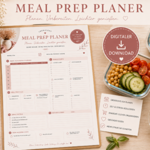 Meal Prep Planer PDF – Wochenplanung zum Ausdrucken